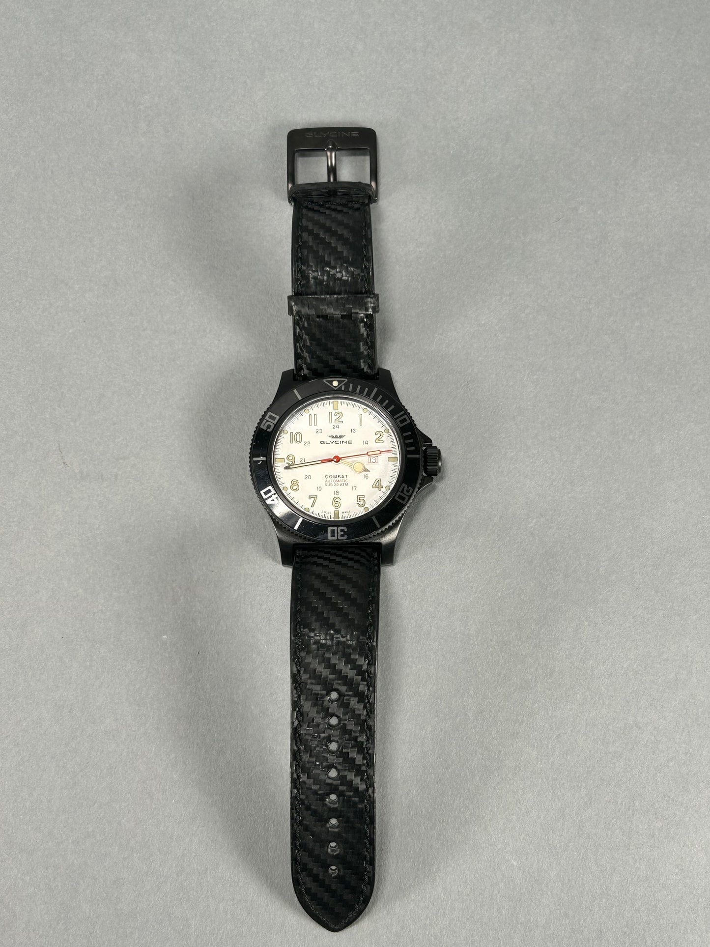 Glycine Combat GL0190 Black Gentleman's Wristwatch