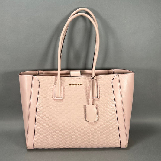 Michael Kors Pink Kali Quilted Tote Bag