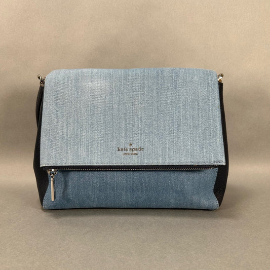 Kate Spade Leila Medium Flap Denim Shoulder Bag