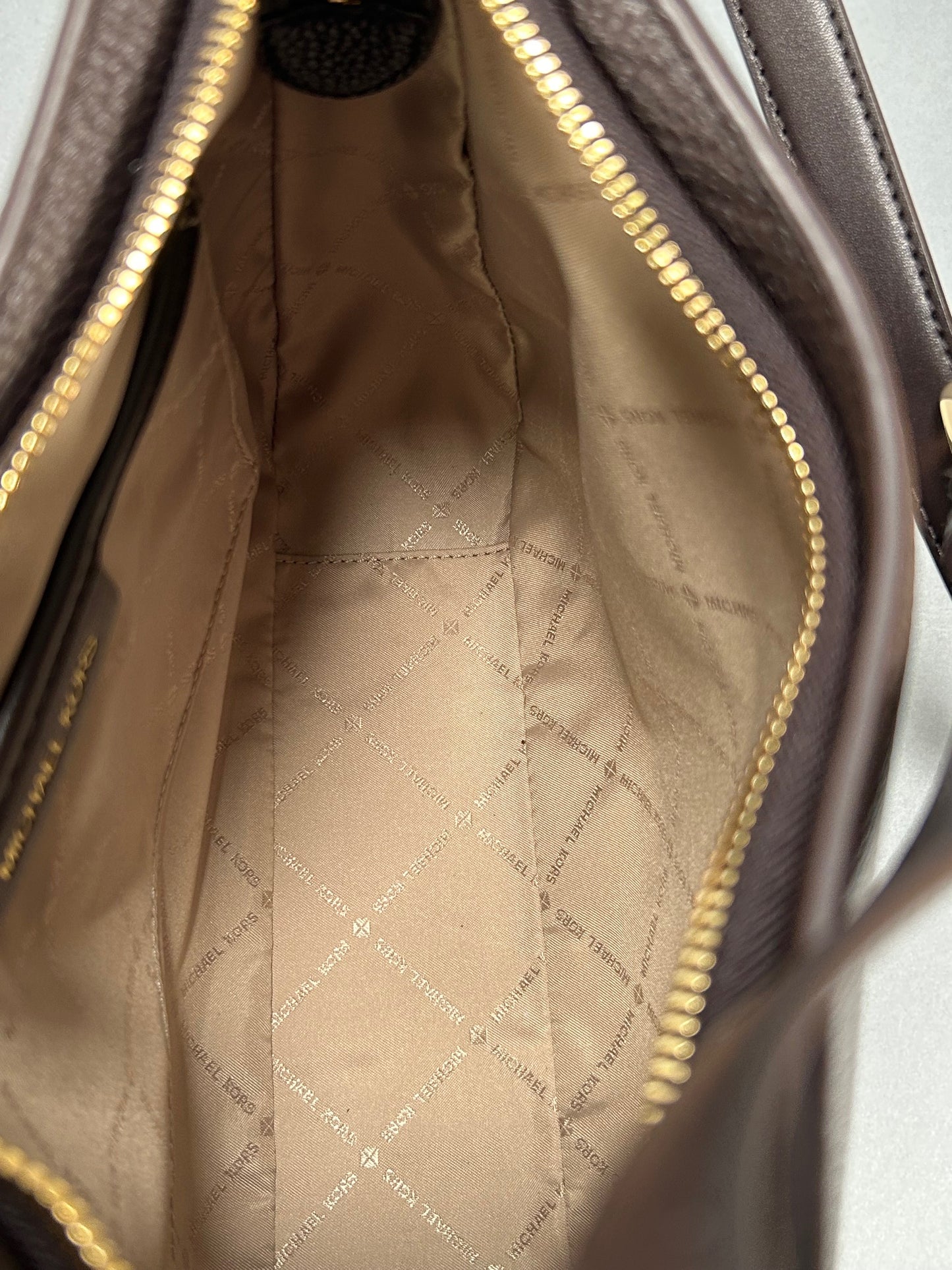 Michael Kors Brown Kensington Large Crossbody Bag