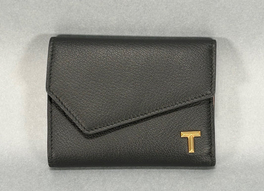 Tiffany T Envelope Wallet - Black