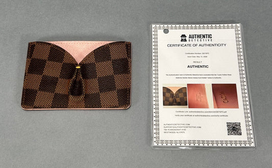 Louis Vuitton Caissa Card Holder in Damier Ebene Canvas