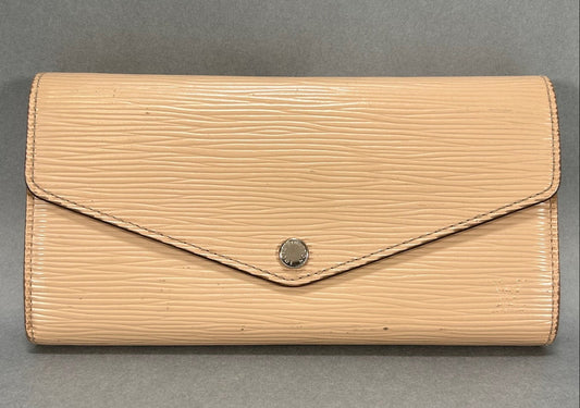 Louis Vuitton LV Beige Epi Sarah Wallet