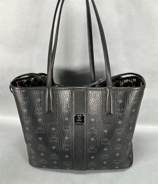MCM Liz Large Visetos Shopper Bag - Black