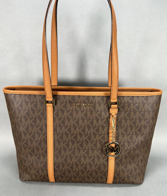 Michael Kors Sady Large Logo Tote Bag - Brown