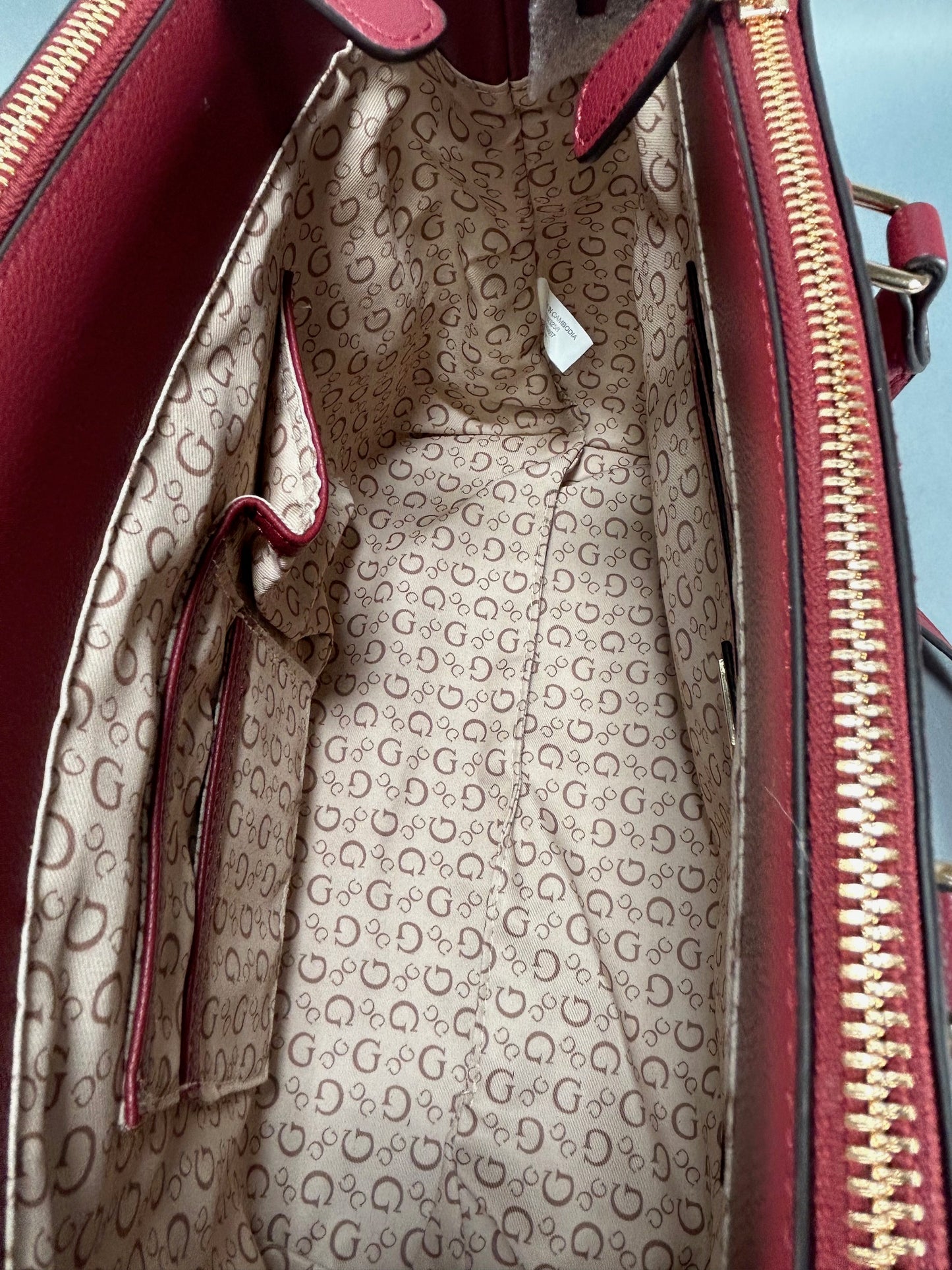 Guess Doretta Satchel Bag - Red