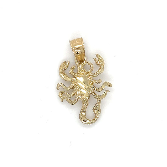 10K Yellow Gold Scorpion Pendant; 1DWT; 1.5g