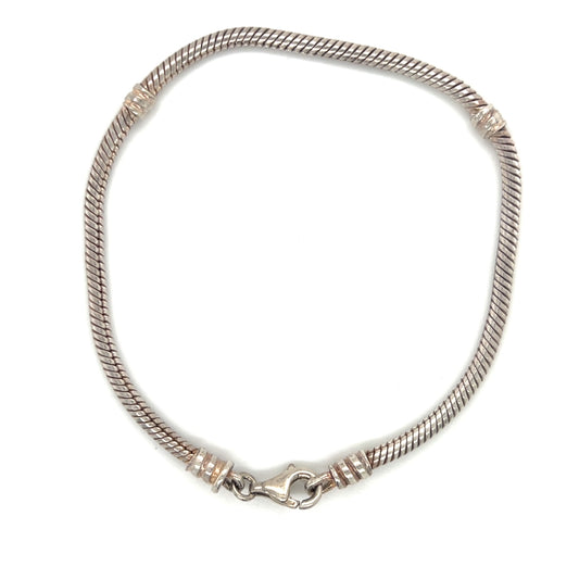 Authentic Pandora 8" 925 Sterling Silver Bracelet; 12.4g