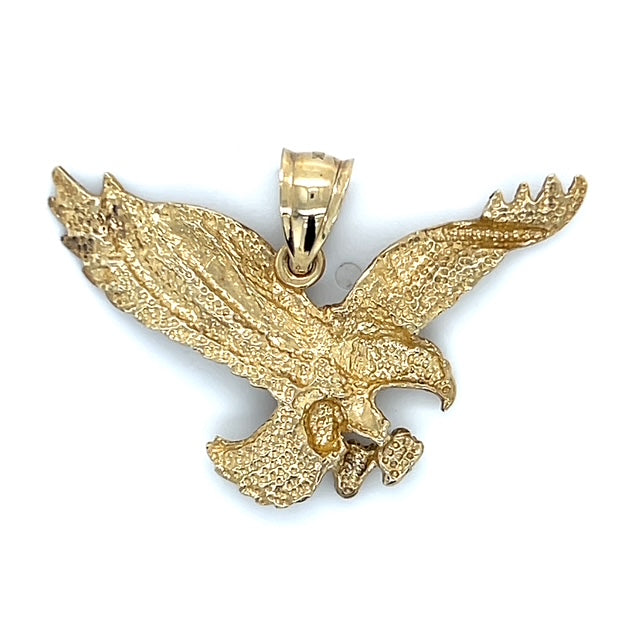 10K Yellow Gold Eagle Pendant; 2.5DWT; 4g