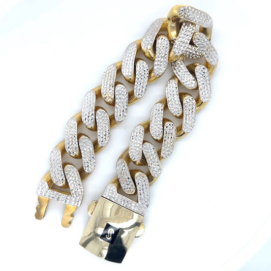 10K Yellow Gold 8" Cuban Bracelet; 20.1DWT; 31.3g