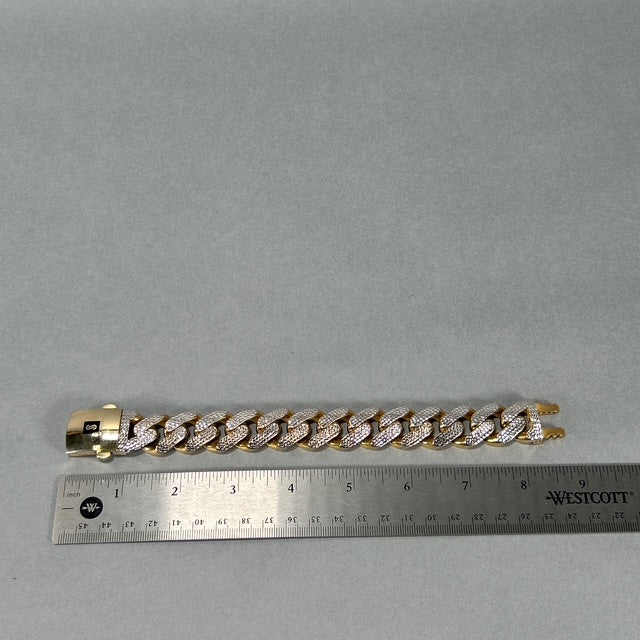 10K Yellow Gold 8" Cuban Bracelet; 20.1DWT; 31.3g