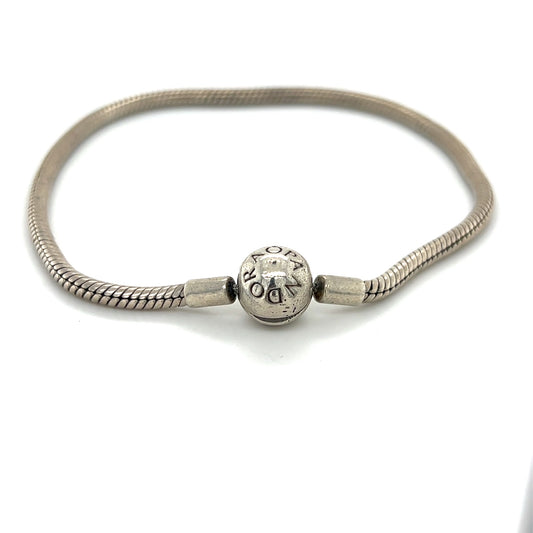 Authentic Pandora 8" 925 Sterling Silver Bracelet
