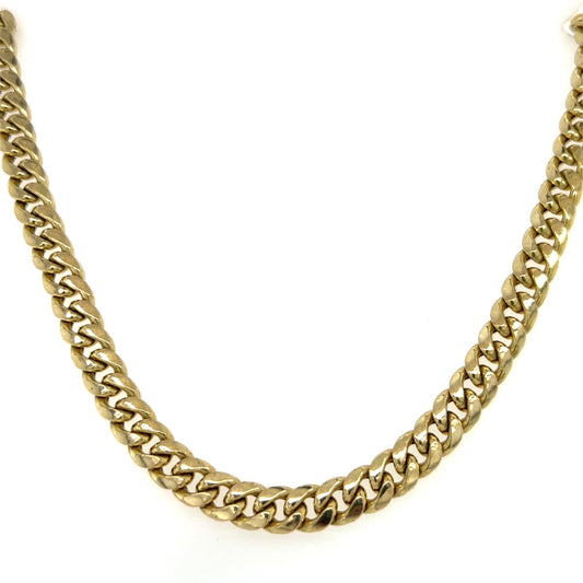 10K Yellow Gold 22" Curb Chain; 23.9g