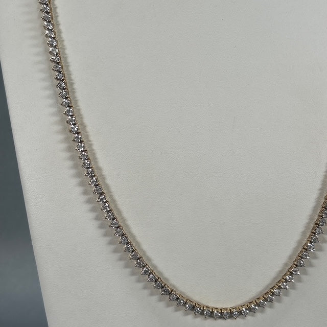 10K Yellow Gold Diamond 25" Chain Necklace