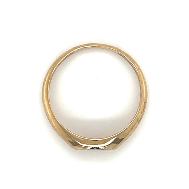 18K Yellow Gold Ring; 1.5DWT; 2.4g; Size 7.5