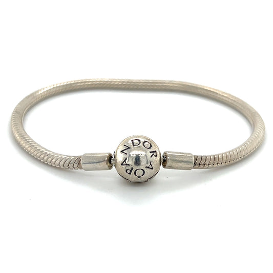 Authentic Pandora 6.5" 925 Sterling Silver Bracelet; 12.9g