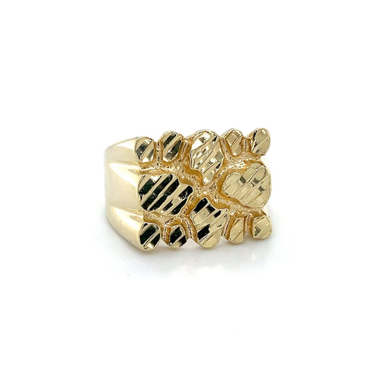 10K Yellow Gold Gentleman's Ring; 8.5g; Size 13