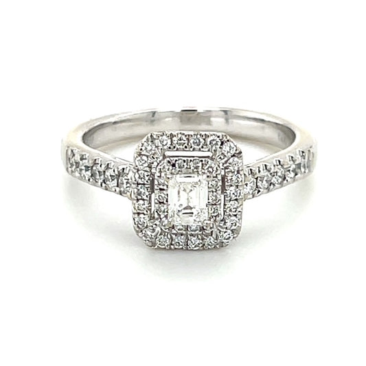 14K White Gold Diamond Lady's Ring; 0.50CTW; 4g; Size 6.5