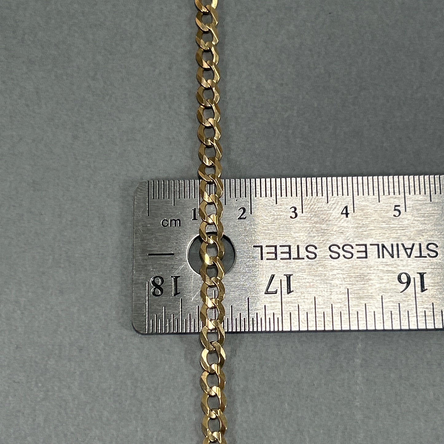 10K Yellow Gold 26" Curb Chain; 14.1g