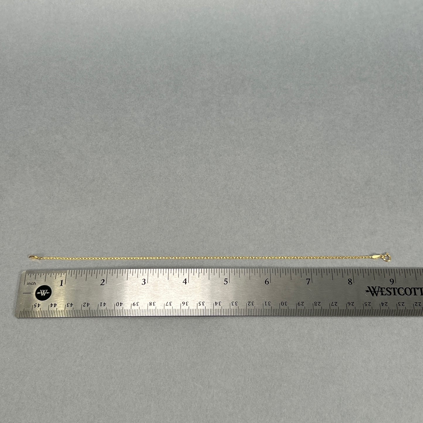 14K Yellow Gold 9" Anklet; 1.2g