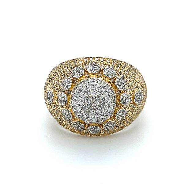 14K Yellow Gold Diamond Ring; 1.0CTW; 6.2g; Size 10