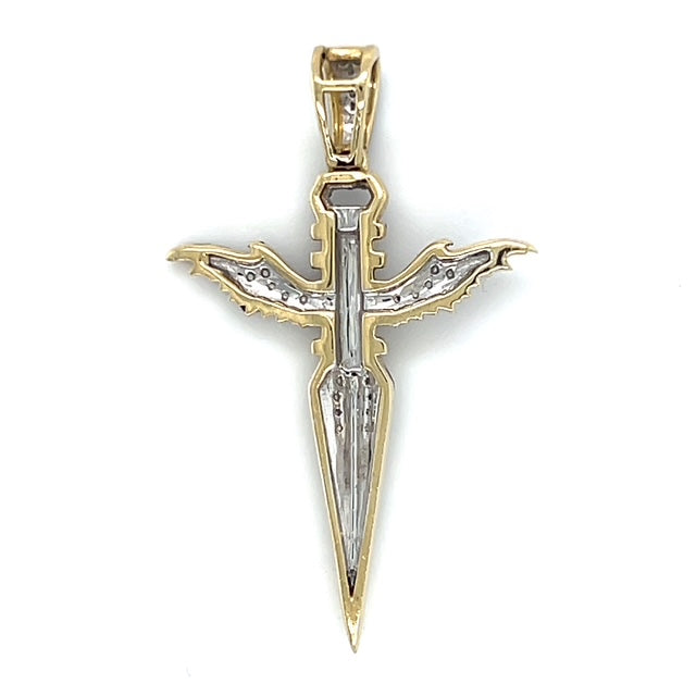 10K Yellow Gold Diamond Pendant; 0.25CTW; 2.9g