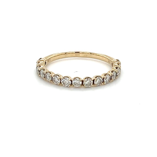 14K Yellow Gold Lady's Diamond Ring; 0.50CTW; 1.8g; Size 8
