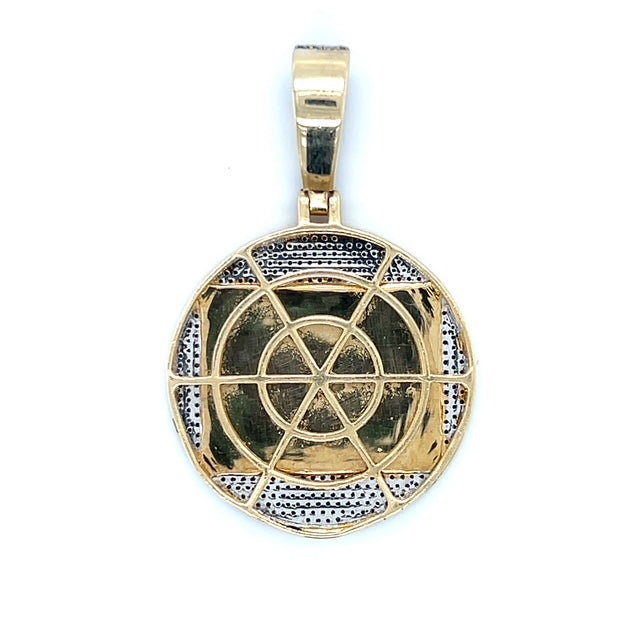 10K Two-Tone Gold Diamond "Last Supper" Pendant; 0.40CTW; 6.1g