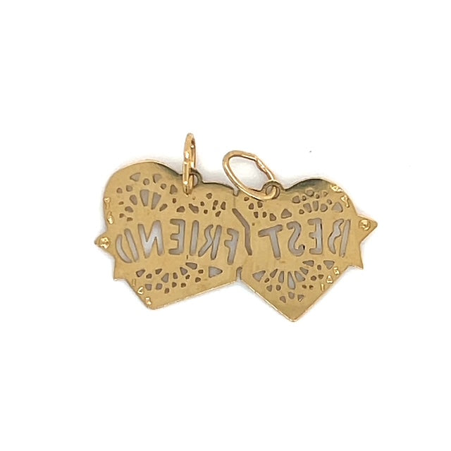14K Yellow Gold "Best Friend" Pendant