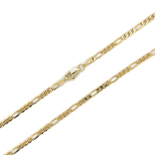 10K Yellow Gold 20" Figaro Chain; 4.6g