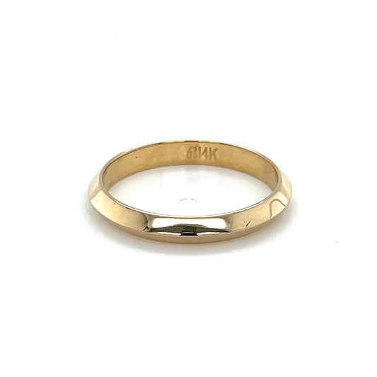 14K Yellow Gold Ring; Size 7
