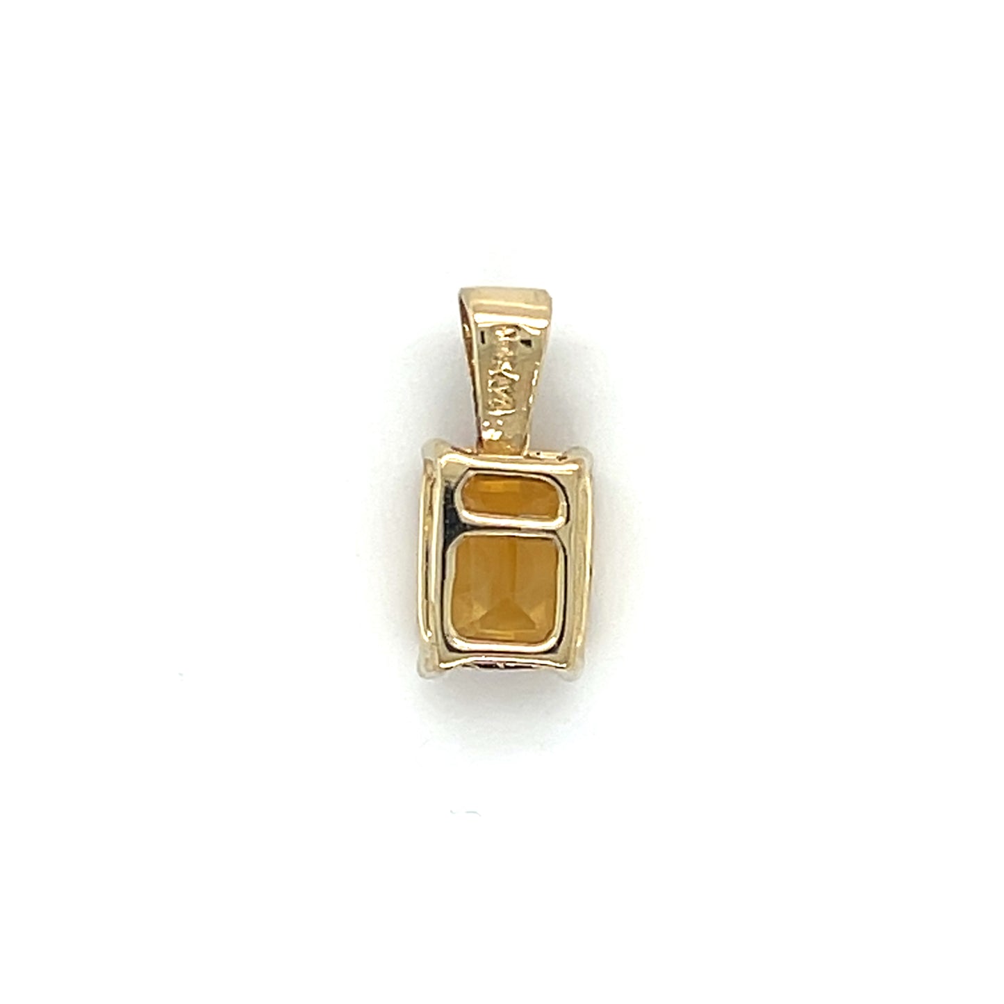 14K Yellow Gold Citrine Pendant