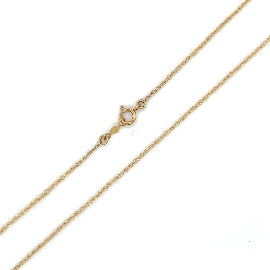 14K Yellow Gold 18" Chain; 1g