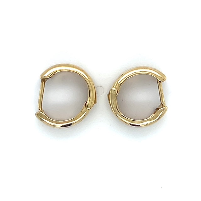 14K Yellow Gold Hoop Earrings