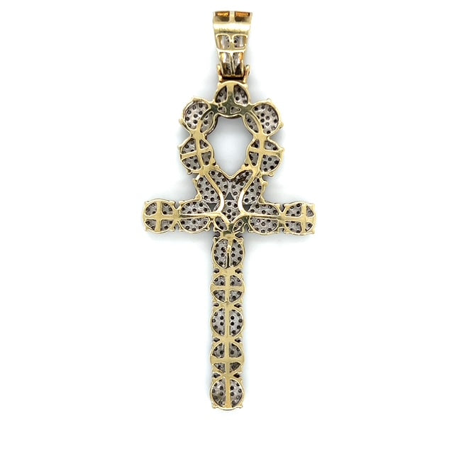 10K Yellow Gold Diamond Pendant