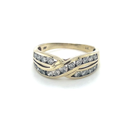 10K Yellow Gold Diamond Lady's Fashion Ring