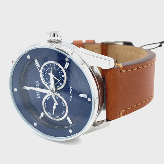 Citizen BU4020-01L: CTO Sport Casual Men's Eco-Drive Leather Strap Watch