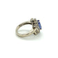 14K White Gold Lady's Diamond Fashion Ring 31 Diamonds .33ctw