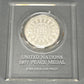 United Nations 1977 Peace Medal Sterling Silver Proof
