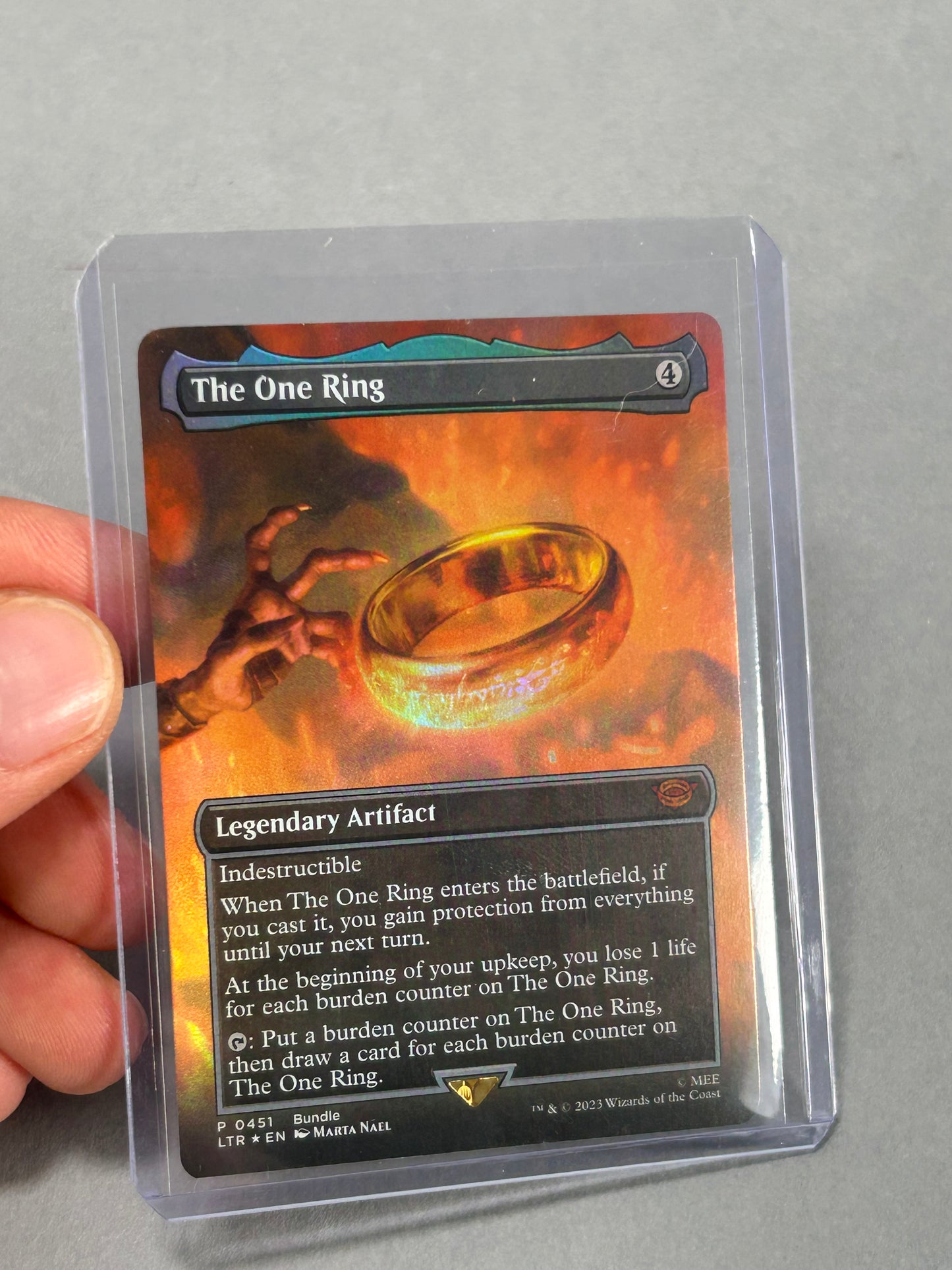 The One Ring (Foil) | The Lord of the Rings: Tales of Middle-earth | Magic: The Gathering #0451
