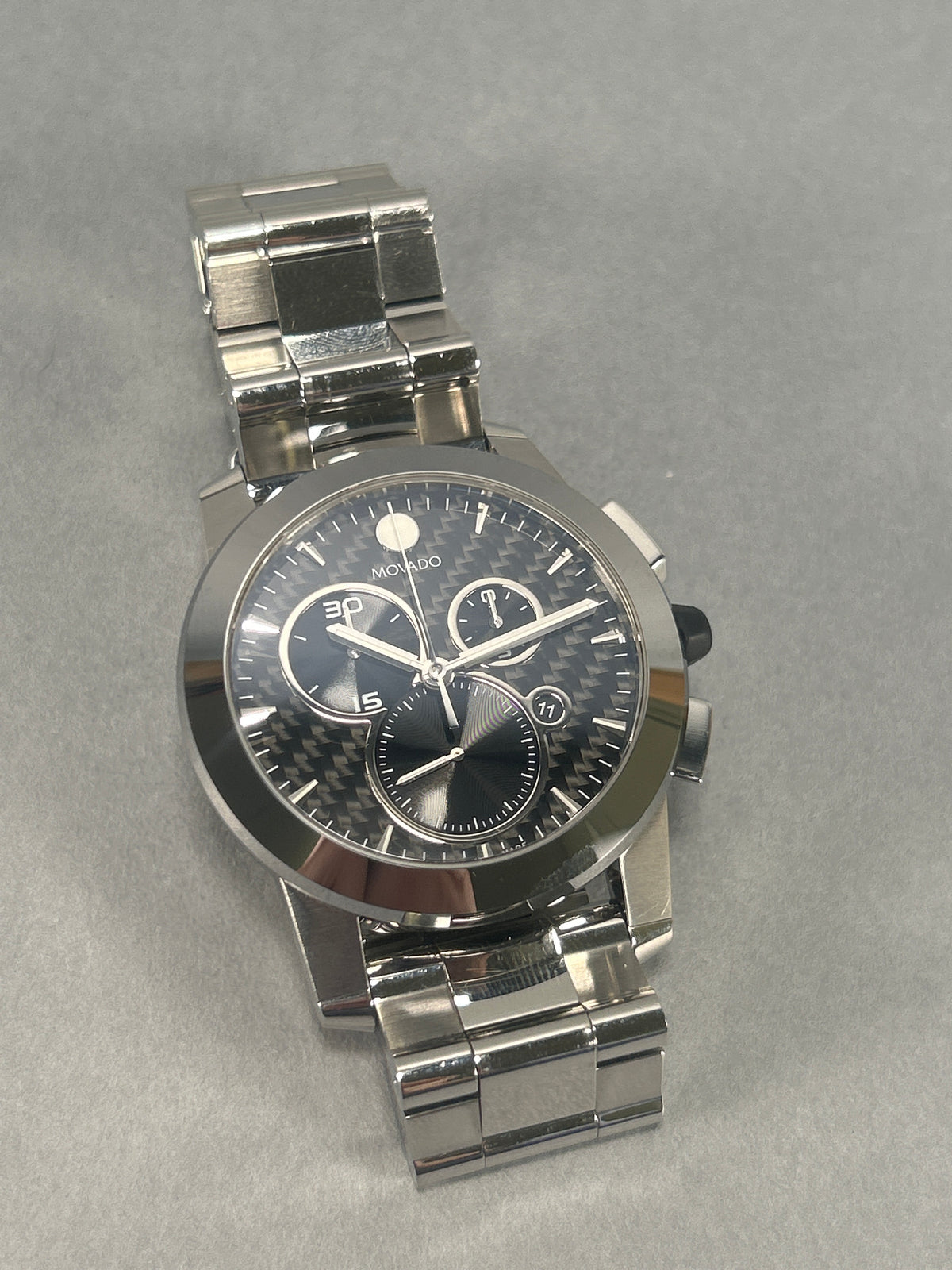 Movado Vizio Carbon Fiber Chrono Watch