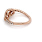 14K Rose Gold & Diamonds Love Knot Ring; 0.80CTW; Size 5; 2.1g