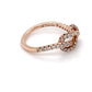 14K Rose Gold & Diamonds Love Knot Ring; 0.80CTW; Size 5; 2.1g