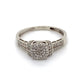 10K White Gold Diamond Ring; 0.20CTW; Size 8; 1.5DWT