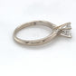 14K White Gold Diamond Solitaire Ring; 0.45CTW; Size 4.5; 1.3DWT