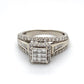 10K White Gold Diamond Ring; 0.75CTW; Size 6; 4.8g