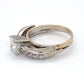 14K White Gold Diamond Ring; 1.05CTW; Size 6.5; 4.3g