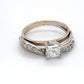 14K White Gold Diamond Ring; 1.05CTW; Size 6.5; 4.3g