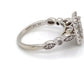 10K White Gold Halo Diamond Ring; 0.50CTW; Size 6.5; 3.3g