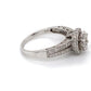 14K White Gold Diamond Cluster Ring; 1.64CTW; Size 9